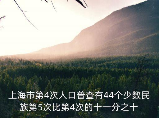 上海市第4次人口普查有44個少數(shù)民族第5次比第4次的十一分之十