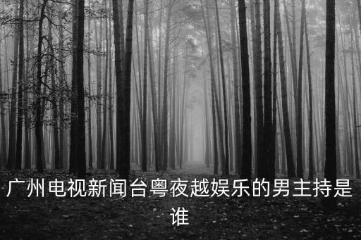 廣州電視新聞臺粵夜越娛樂的男主持是誰