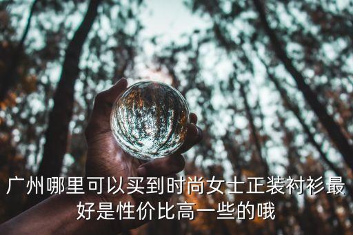 廣州哪里可以買到時尚女士正裝襯衫最好是性價比高一些的哦