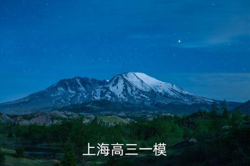 上海高三一模