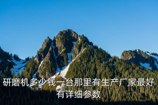 研磨機(jī)多少錢一臺(tái)那里有生產(chǎn)廠家最好有詳細(xì)參數(shù)
