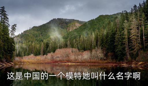 這是中國的一個模特她叫什么名字啊