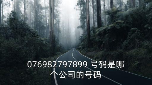 076982797899 號碼是哪個公司的號碼