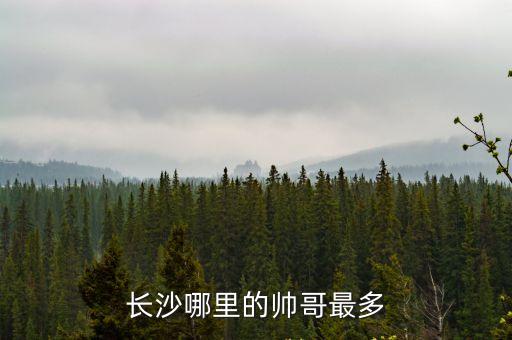 長沙哪里的帥哥最多