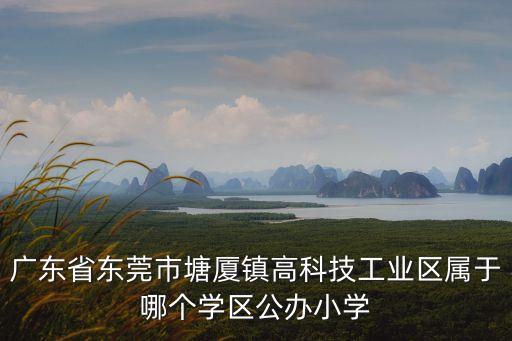 廣東省東莞市塘廈鎮高科技工業區屬于哪個學區公辦小學