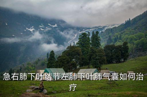 急右肺下葉結節左肺下葉肺氣囊如何治療