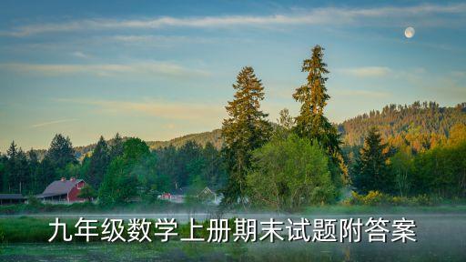 深圳市羅湖區2019九年級上學期期末數學，九年級數學上冊期末試題附答案