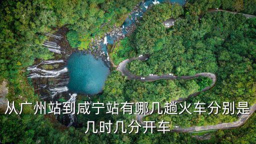 從廣州站到咸寧站有哪幾趟火車分別是幾時幾分開車