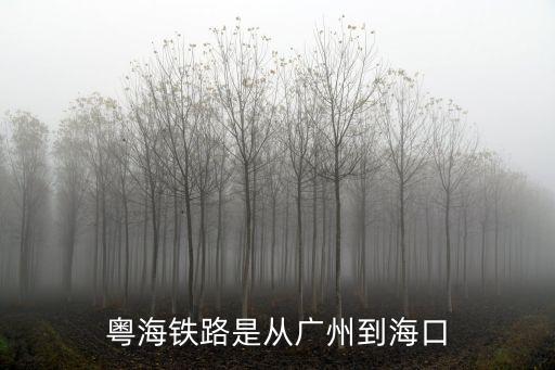 粵海鐵路是從廣州到海口