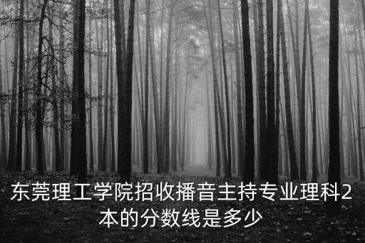 東莞理工二本湖北錄取分數線，09東莞理工分數線