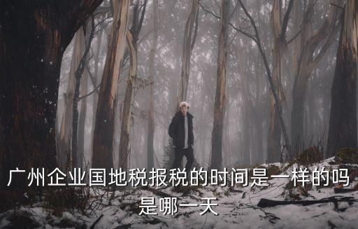 廣州企業國地稅報稅的時間是一樣的嗎是哪一天