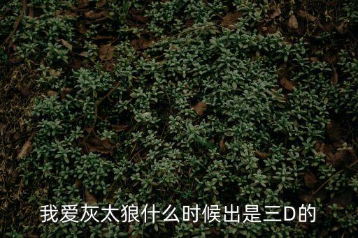 我愛灰太狼什么時候出是三D的