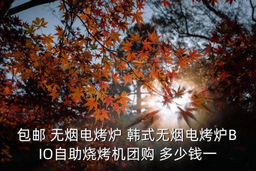 包郵 無煙電烤爐 韓式無煙電烤爐BIO自助燒烤機團購 多少錢一