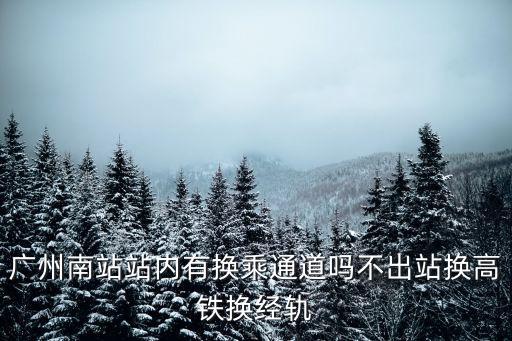 廣州南站站內有換乘通道嗎不出站換高鐵換經軌