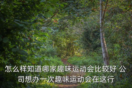 東莞謝崗鎮(zhèn)趣味運動會哪家好，謝崗有是什么好玩的地方
