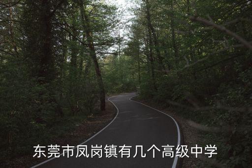 東莞市鳳崗鎮(zhèn)有幾個(gè)高級(jí)中學(xué)