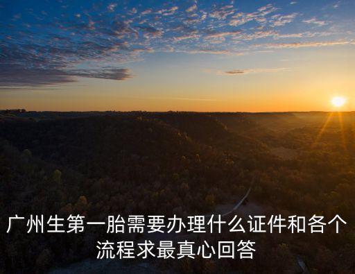 廣州生第一胎需要辦理什么證件和各個(gè)流程求最真心回答