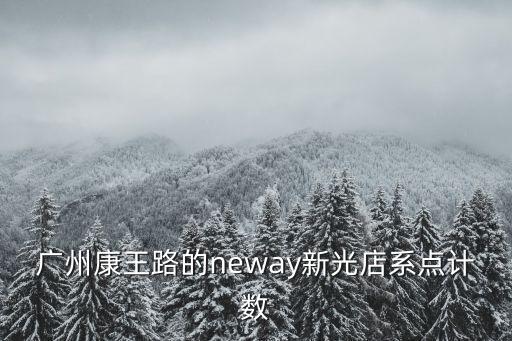 廣州康王路的neway新光店系點計數(shù)