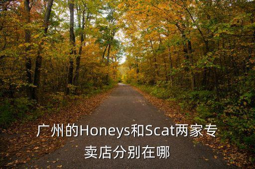 廣州的Honeys和Scat兩家專賣店分別在哪