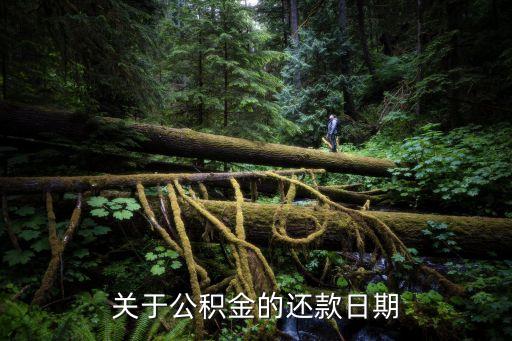 關(guān)于公積金的還款日期