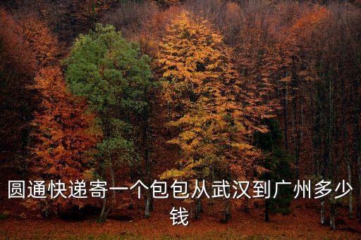 圓通武漢到廣州郵費(fèi)多少，圓通快遞寄一個(gè)包包從武漢到廣州多少錢