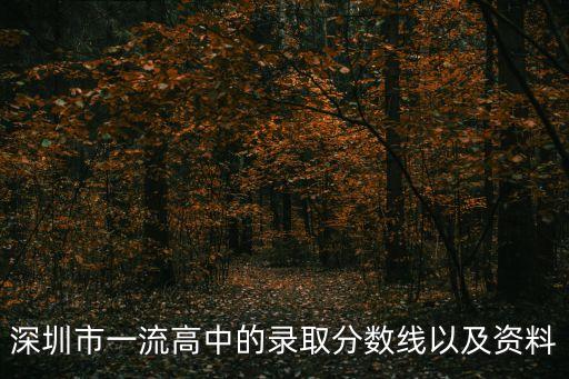 深圳德琳學(xué)校高中部錄取分?jǐn)?shù)線，深圳高中學(xué)校的錄取分