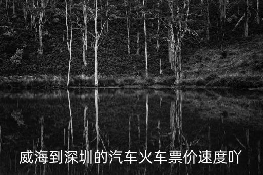 威海到深圳的汽車火車票價速度吖