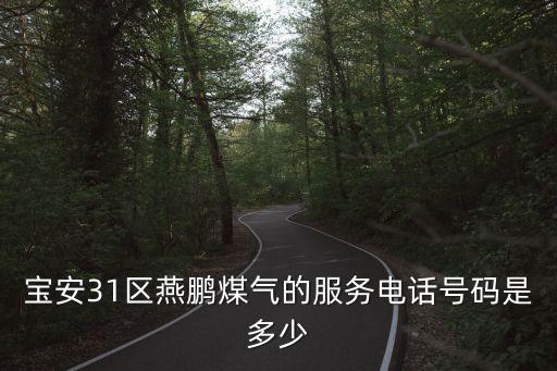 寶安31區(qū)燕鵬煤氣的服務(wù)電話號碼是多少