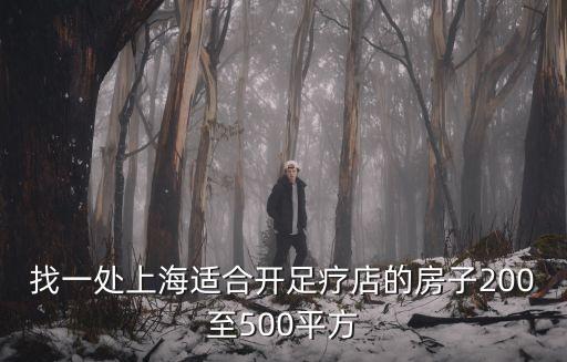 上海市500平米的房子有哪些，找一處上海適合開足療店的房子200至500平方