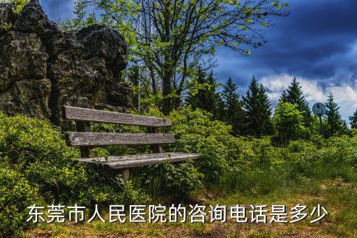 東莞市人民醫(yī)院的咨詢電話是多少