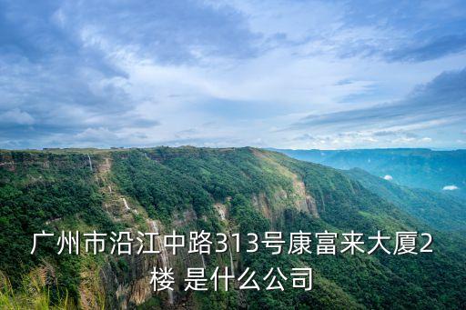 廣州正綠環(huán)有限公司，廣州市沿江中路313號(hào)康富來(lái)大廈2樓 是什么公司