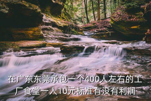 在廣東東莞承包一個400人左右的工廠食堂一人10元標準有沒有利潤