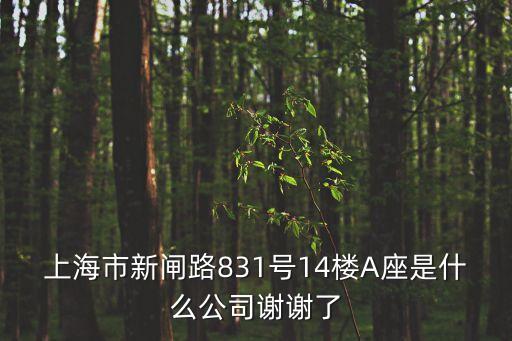 上海市濟(jì)陽商會，上海市新閘路831號14樓A座是什么公司謝謝了