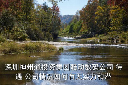 深圳神州通投資集團酷動數(shù)碼公司 待遇 公司情況如何有無實力和潛
