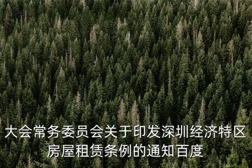 深圳租房管理制度，深圳市出租屋管理條約