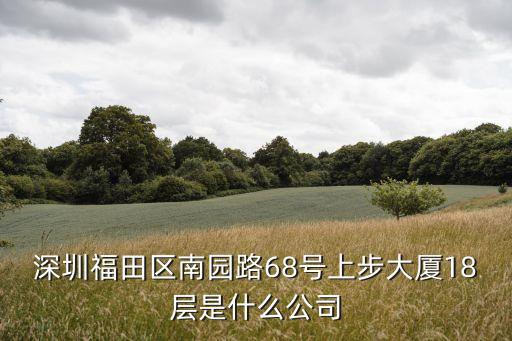 深圳軒宇泰，深圳福田區南園路68號上步大廈18層是什么公司