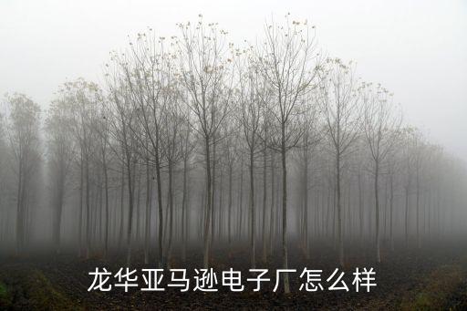 龍華亞馬遜電子廠怎么樣