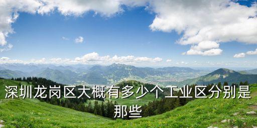 深圳龍崗區大概有多少個工業區分別是那些