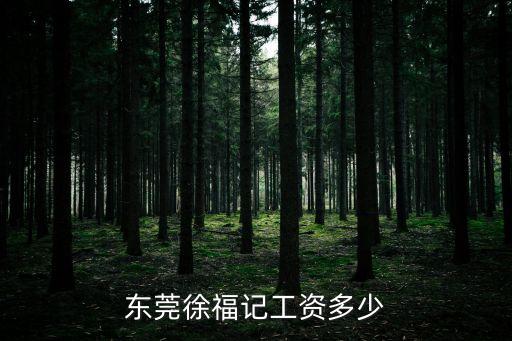 東莞徐福記工資多少