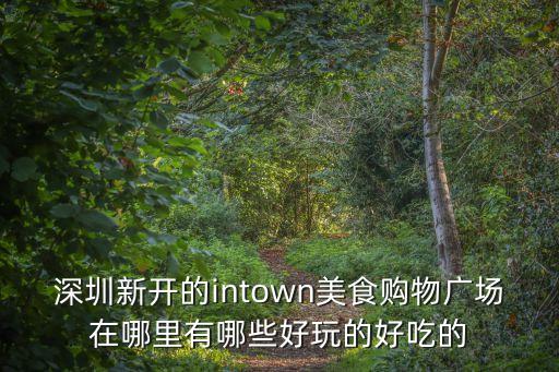 深圳新開的intown美食購物廣場在哪里有哪些好玩的好吃的