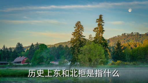 歷史上東和北拒是指什么