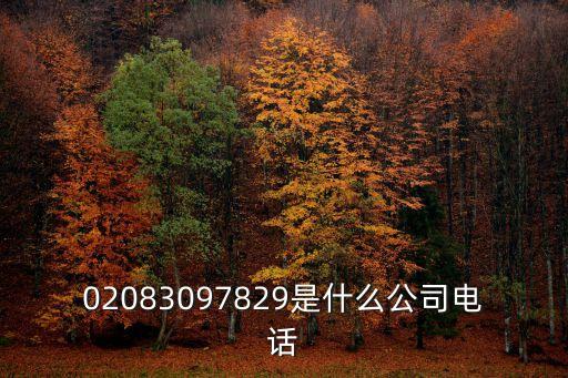 02083097829是什么公司電話