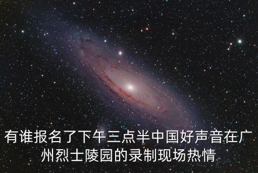 有誰(shuí)報(bào)名了下午三點(diǎn)半中國(guó)好聲音在廣州烈士陵園的錄制現(xiàn)場(chǎng)熱情