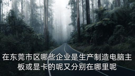 在東莞市區哪些企業是生產制造電腦主板或顯卡的呢又分別在哪里呢