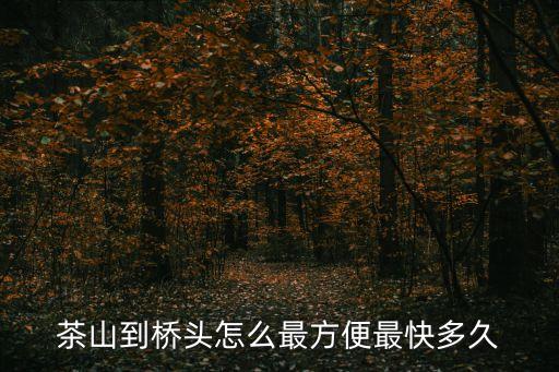 東莞市橋頭鎮(zhèn)到東莞茶山多少里，廣東省東莞市橋頭到茶山怎么坐車