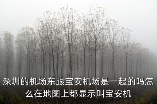 深圳的機(jī)場東跟寶安機(jī)場是一起的嗎怎么在地圖上都顯示叫寶安機(jī)