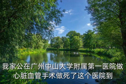 我家公在廣州中山大學(xué)附屬第一醫(yī)院做心臟血管手術(shù)做死了這個(gè)醫(yī)院到