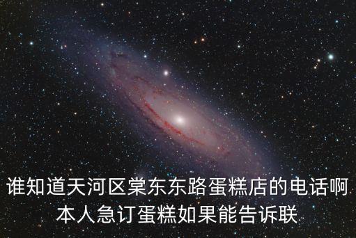誰知道天河區(qū)棠東東路蛋糕店的電話啊本人急訂蛋糕如果能告訴聯(lián)