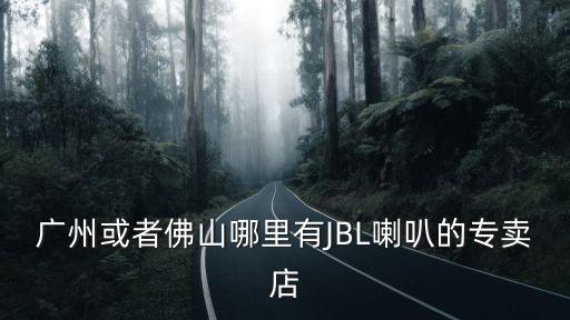 廣州或者佛山哪里有JBL喇叭的專賣店