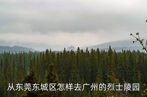 從東莞東城區怎樣去廣州的烈士陵園